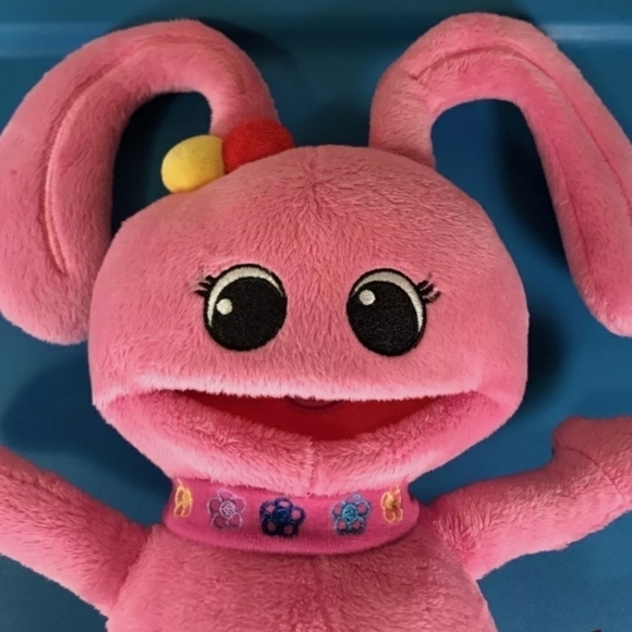 Juno Baby Pink Bunny Plush Stuffed Animal Juno's Rythm 13" Toy Girl's Doll EUC - Picture 2 of 7